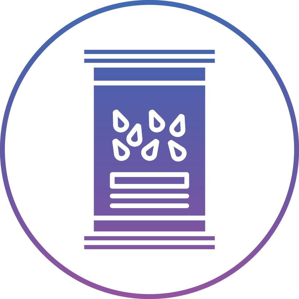 Seeds Bag Illustration Icon vector