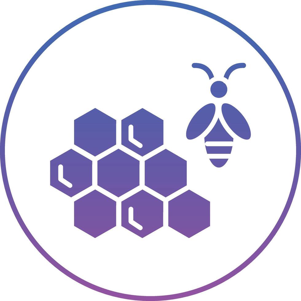 Honeycomb Illustration Icon vector