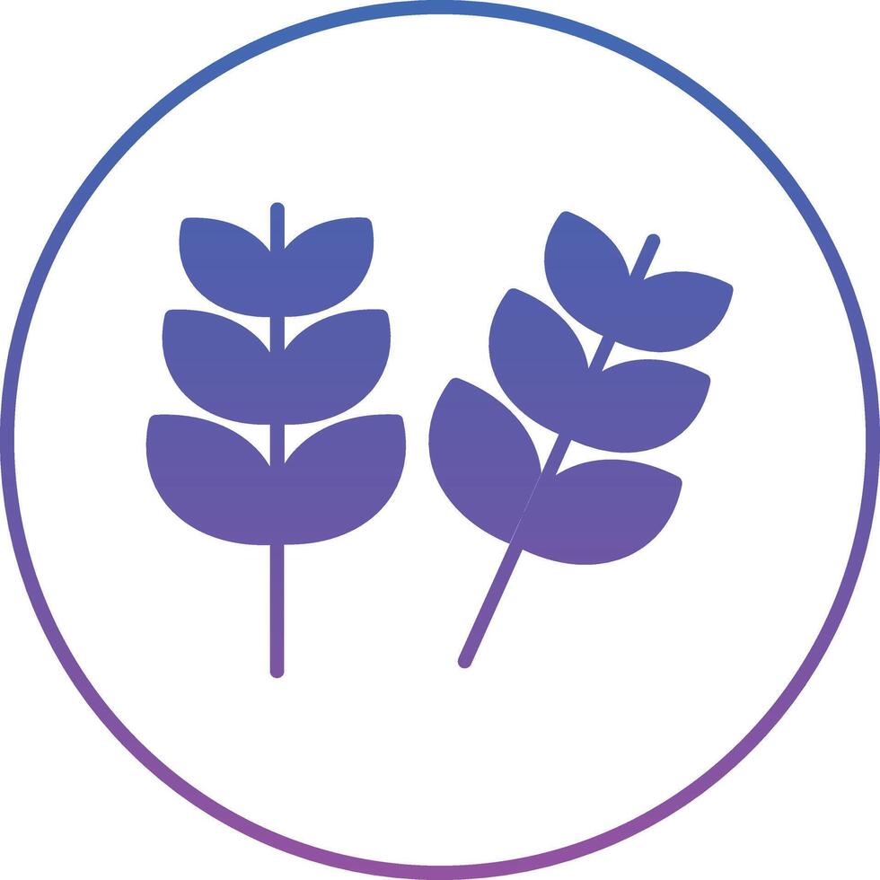Wheat Illustration Icon vector