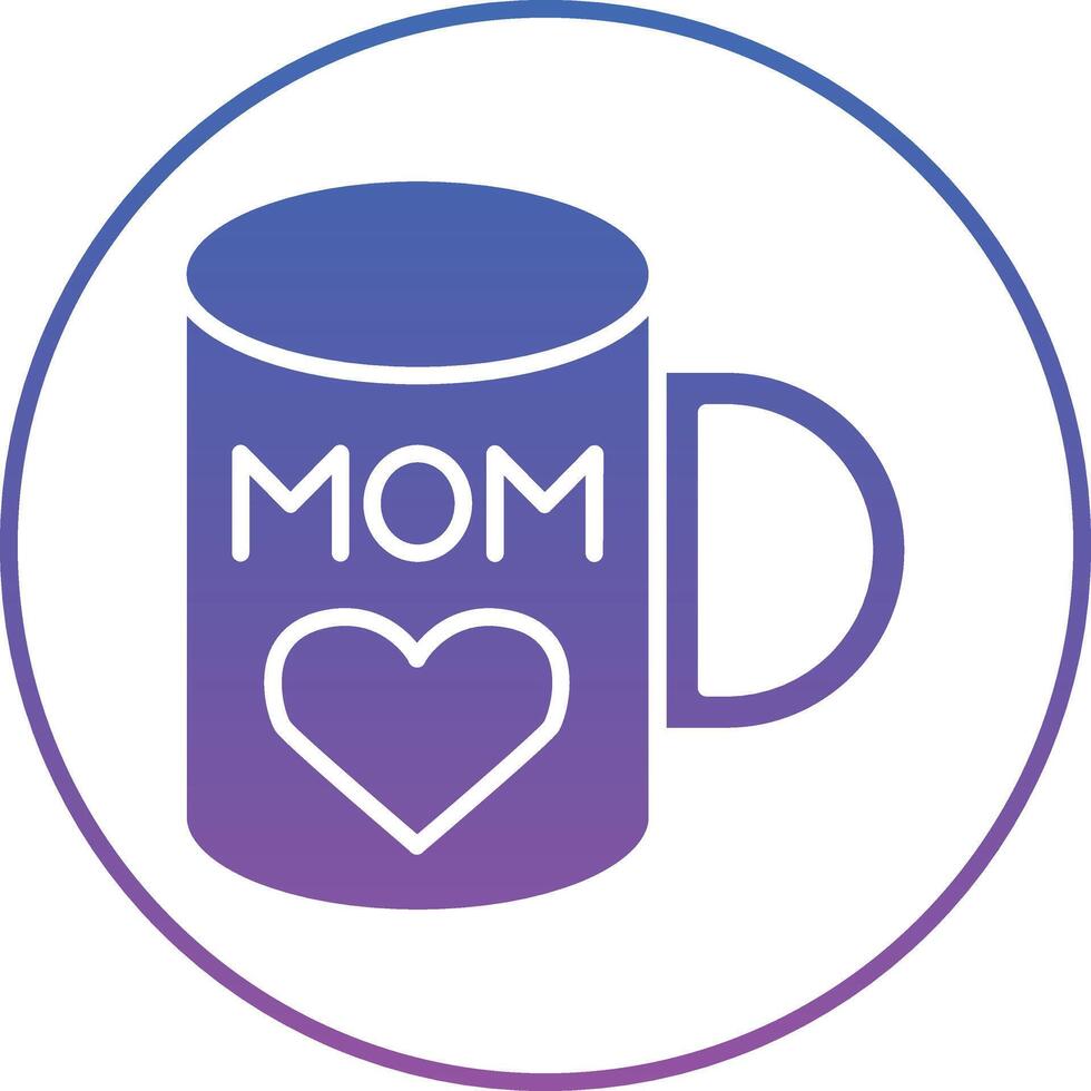 MOM Mug Illustration Icon vector