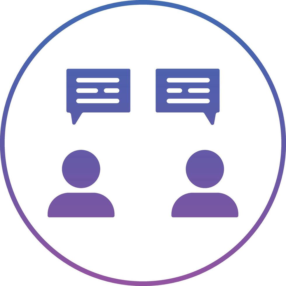Talking Illustration Icon vector