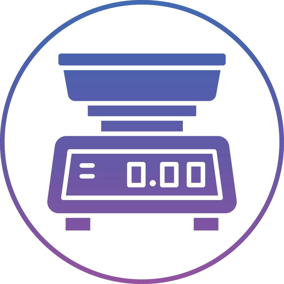 Kitchen Scale Illustration Icon vector