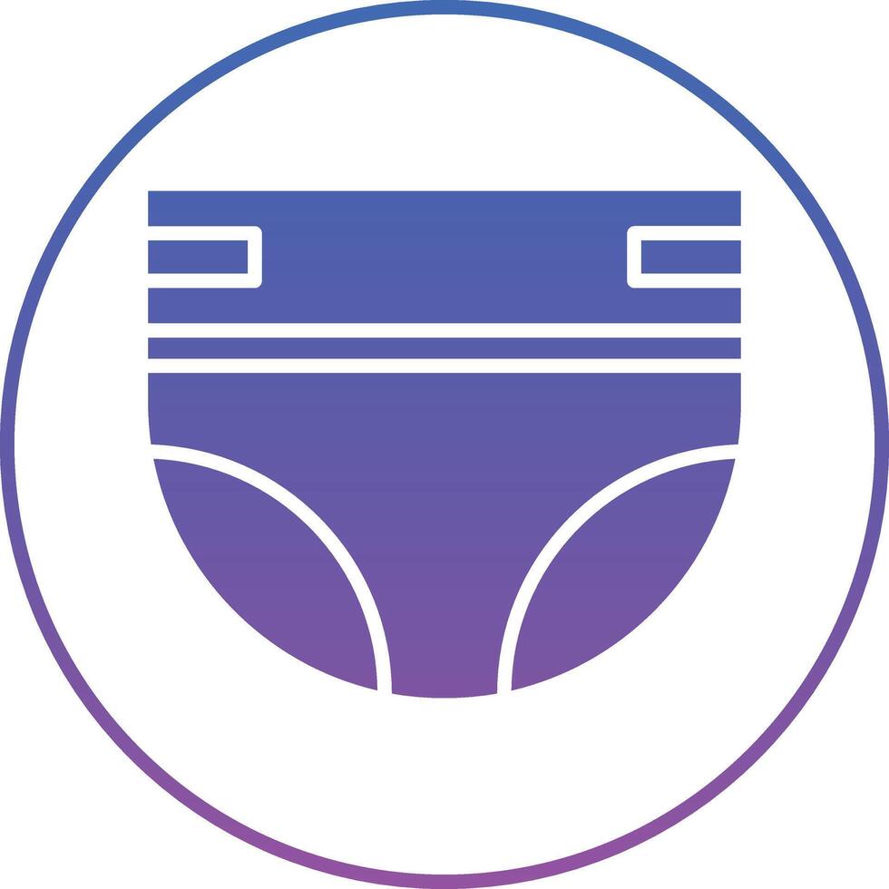 Diaper Illustration Icon vector