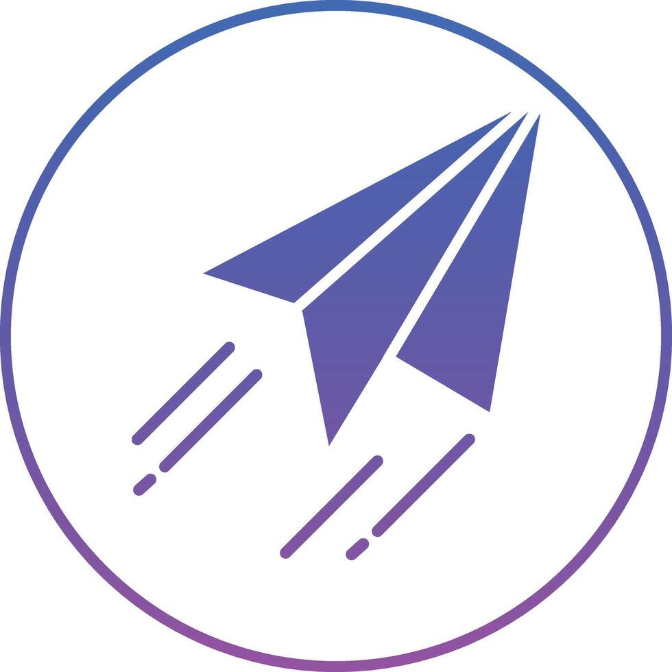 Paper Plane Illustration Icon vector