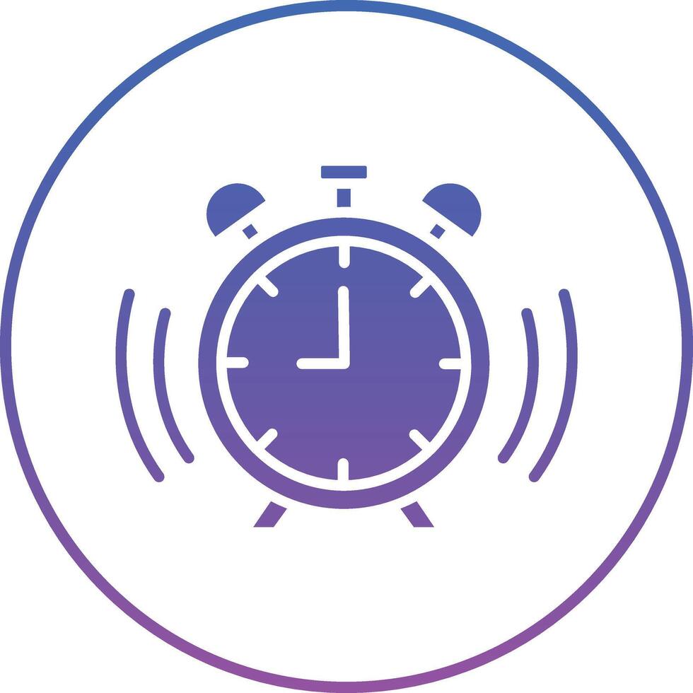 Alarm Clock Illustration Icon vector