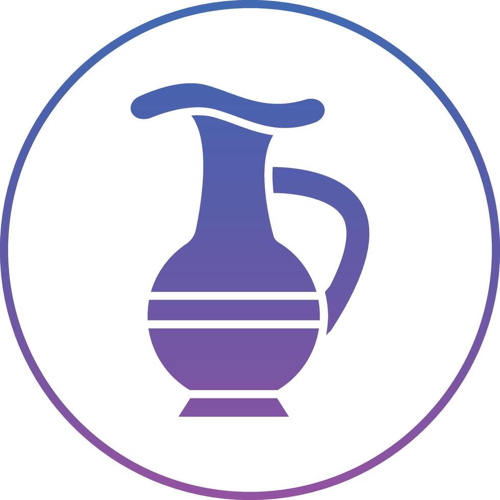 Pitcher Illustration Icon vector