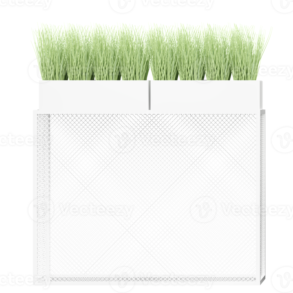 3d illustration of Veradek Pure Series Window Box Planter isolated on transparent canvas png