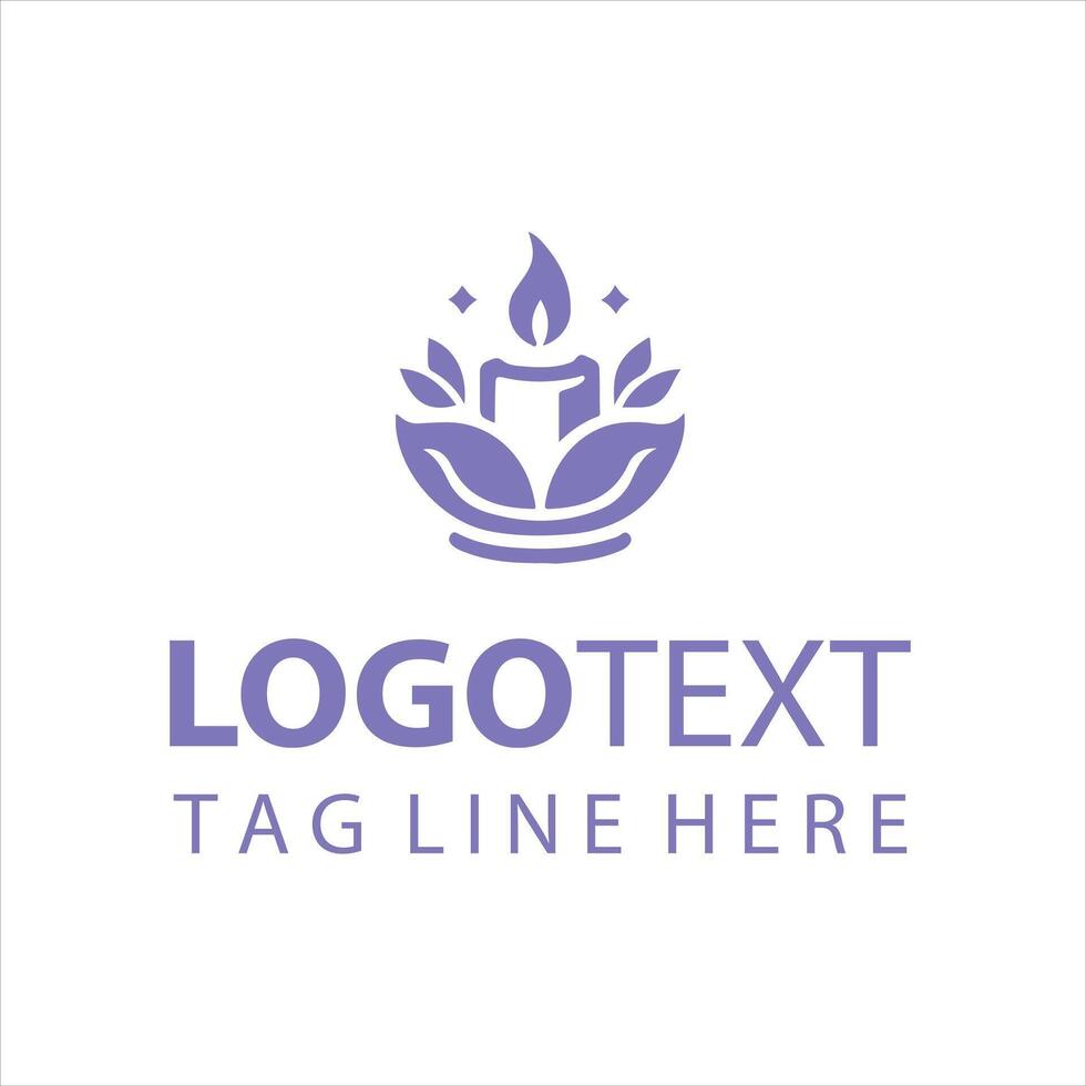 The Scented Flame Candle Logo vector