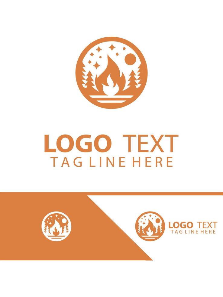 Woodland Ember Compfire Logo vector