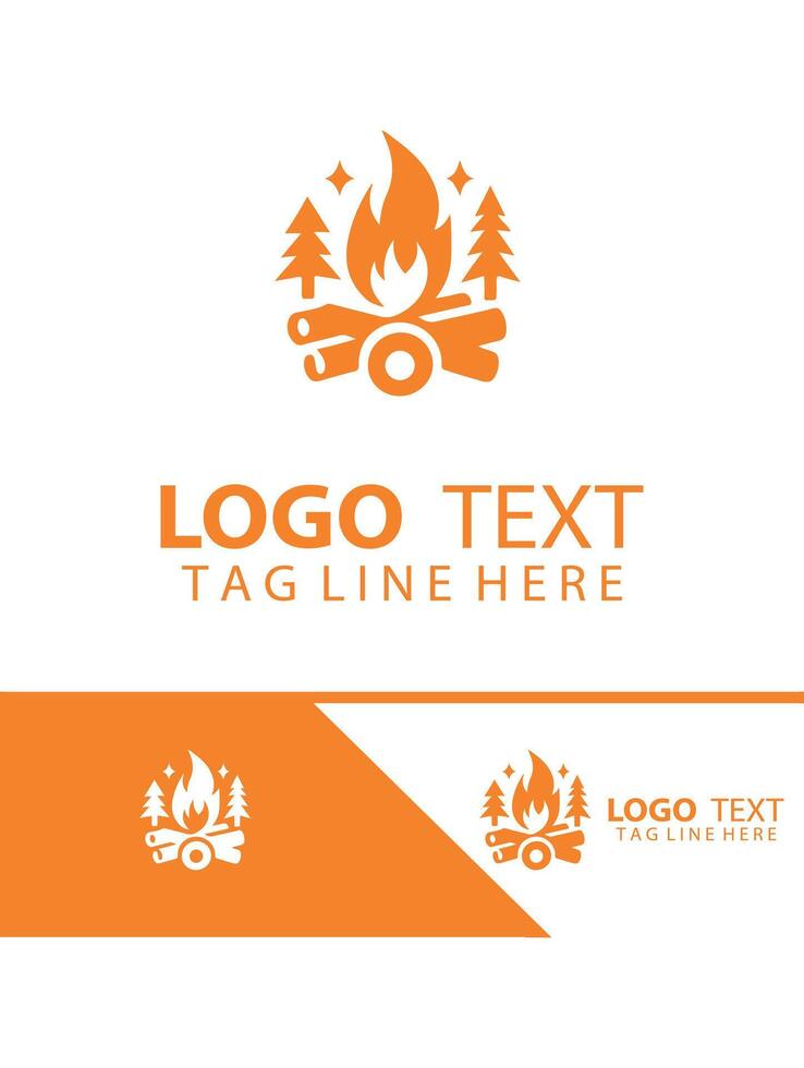 The Ember Glow Compfire Logo vector