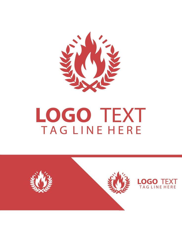 Fire Circle Compfire Logo vector