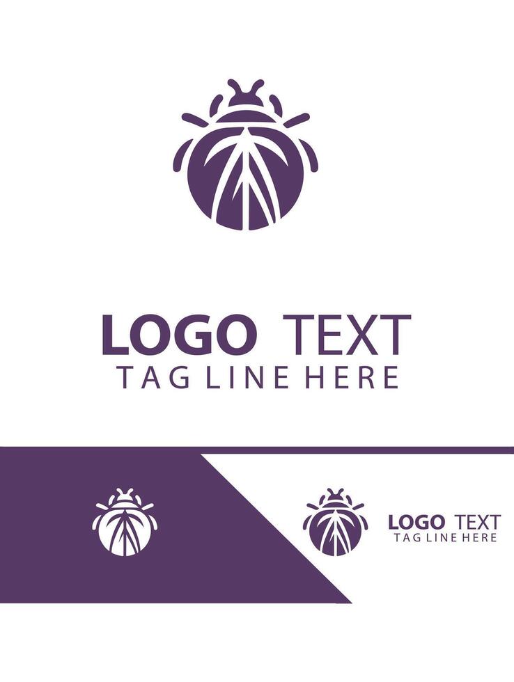 Tiny Stripes Ladybug logo vector