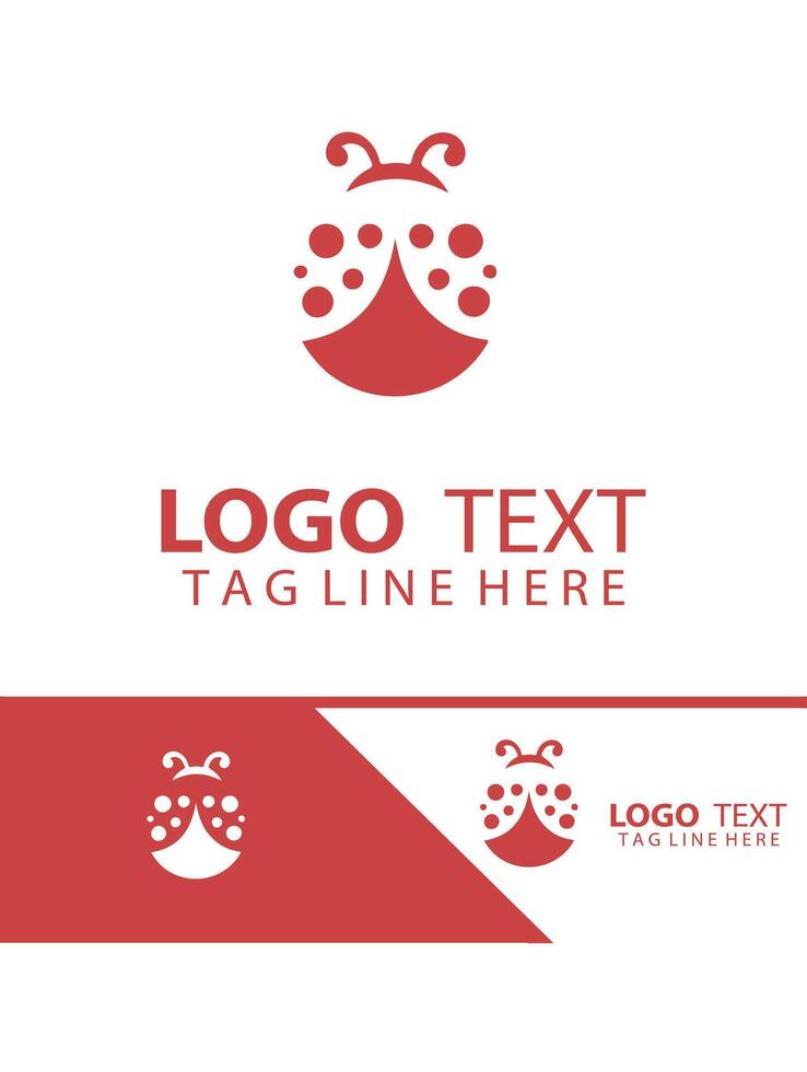 Crimson Wings Ladybug logo vector
