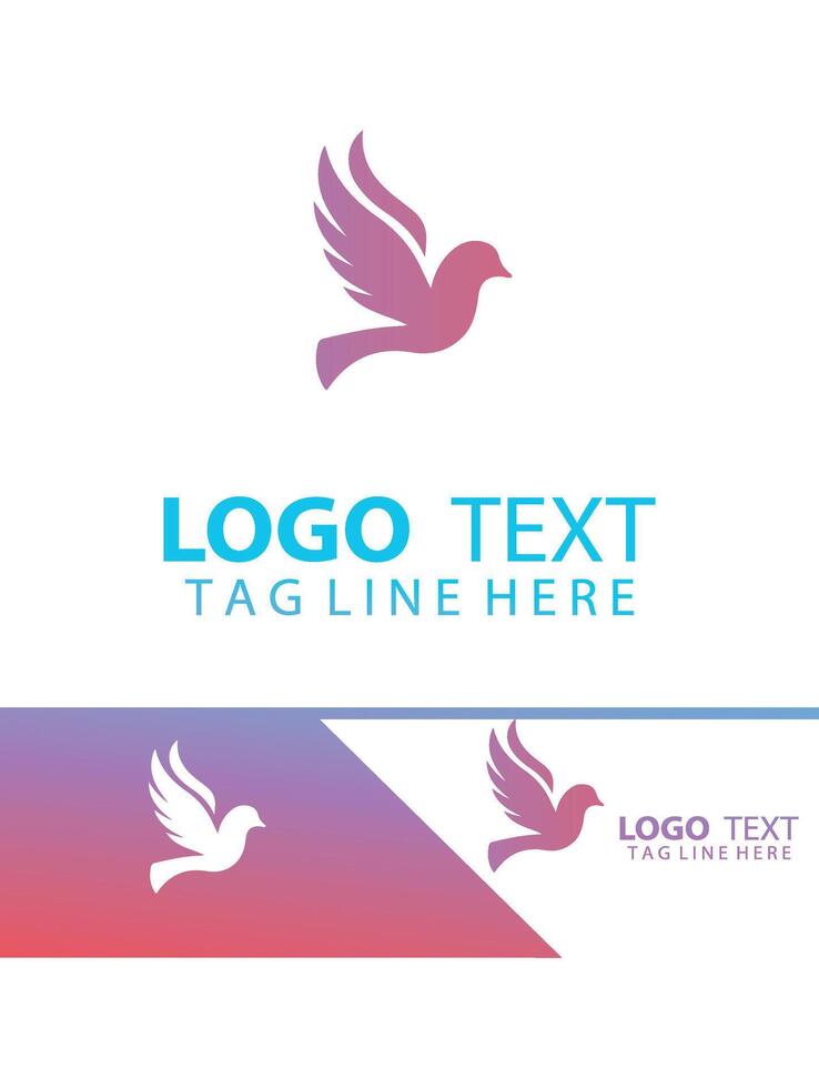 Divine Flight Dove logo vector