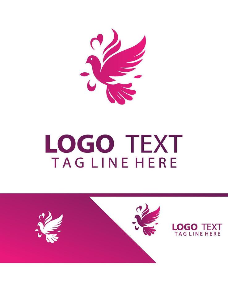 Radiant Dove logo vector