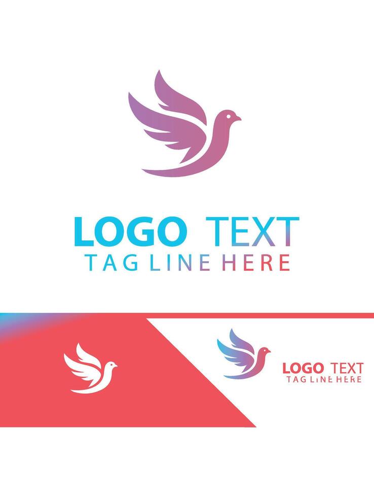 Doves Message logo vector