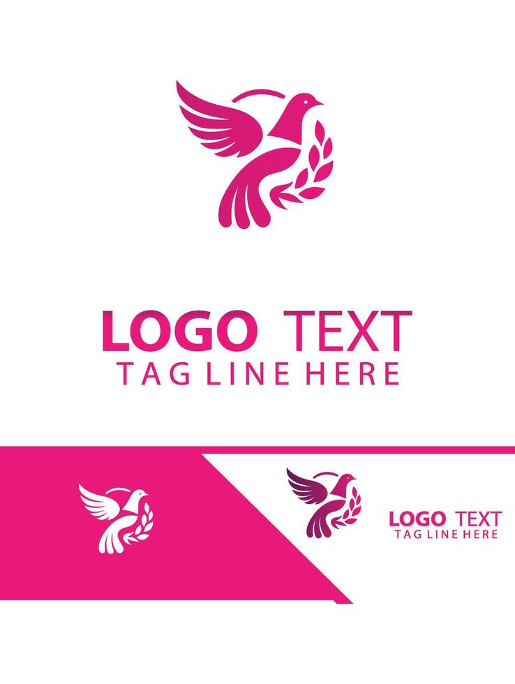 Doves Journey dove logo vector