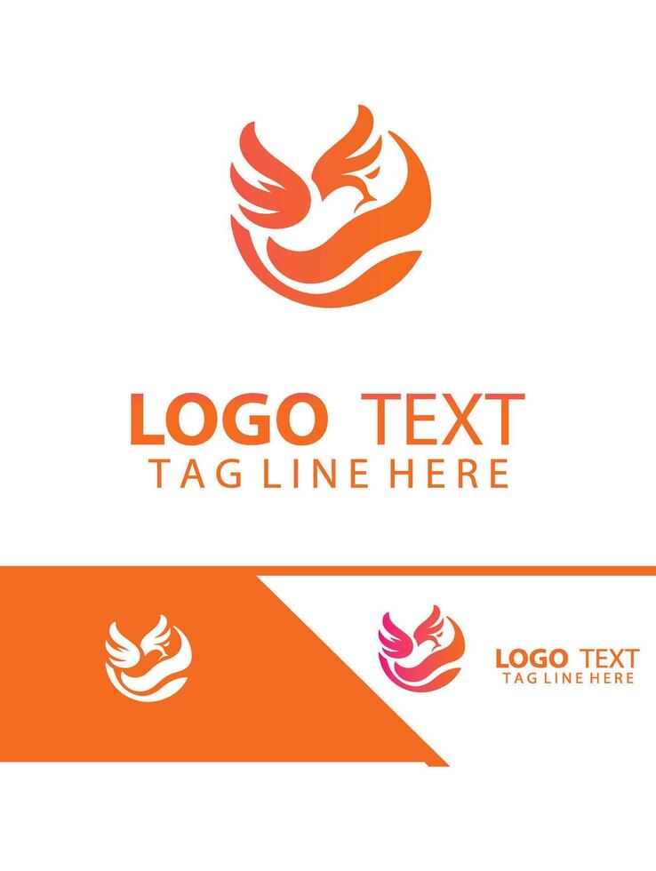 Quiet Flight dove logo vector