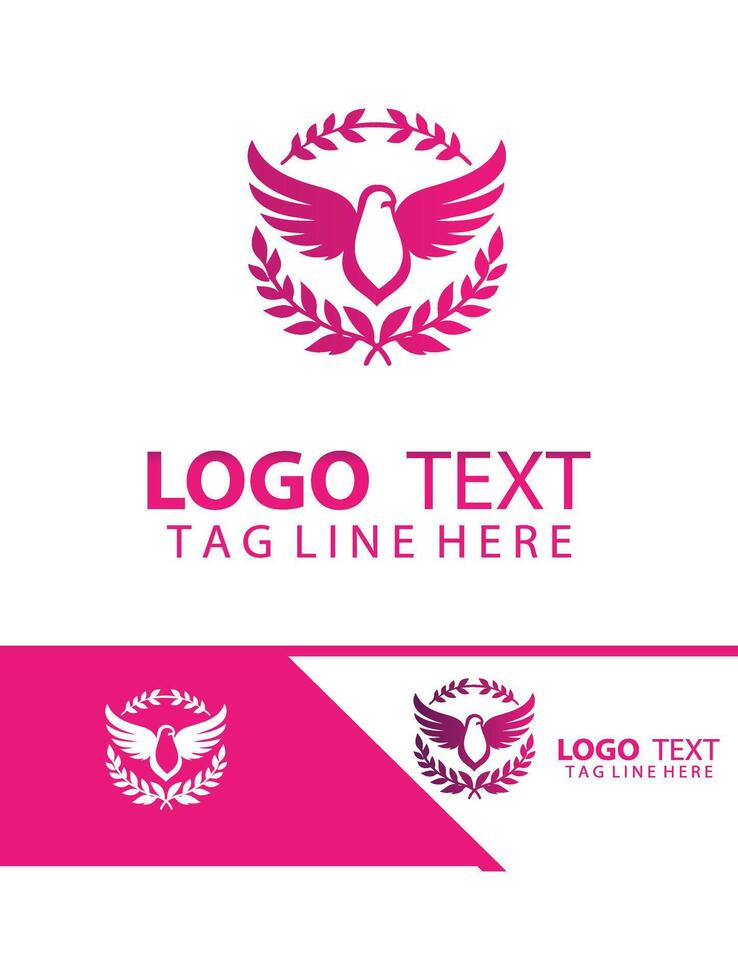 Ever Peaceful dove logo vector