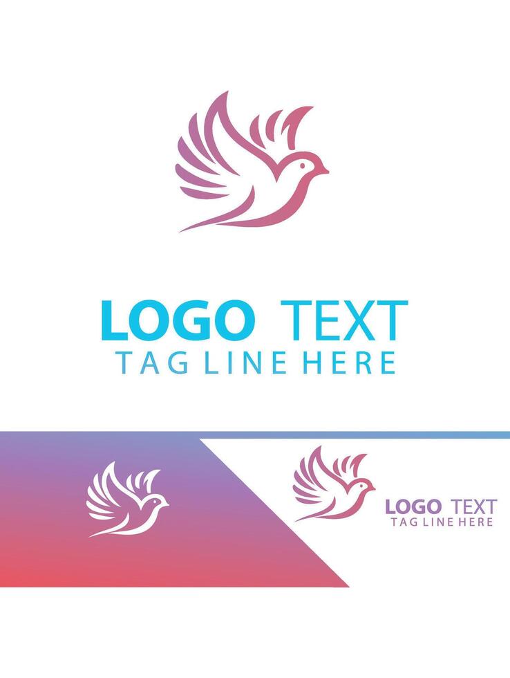 Whispering dove logo vector