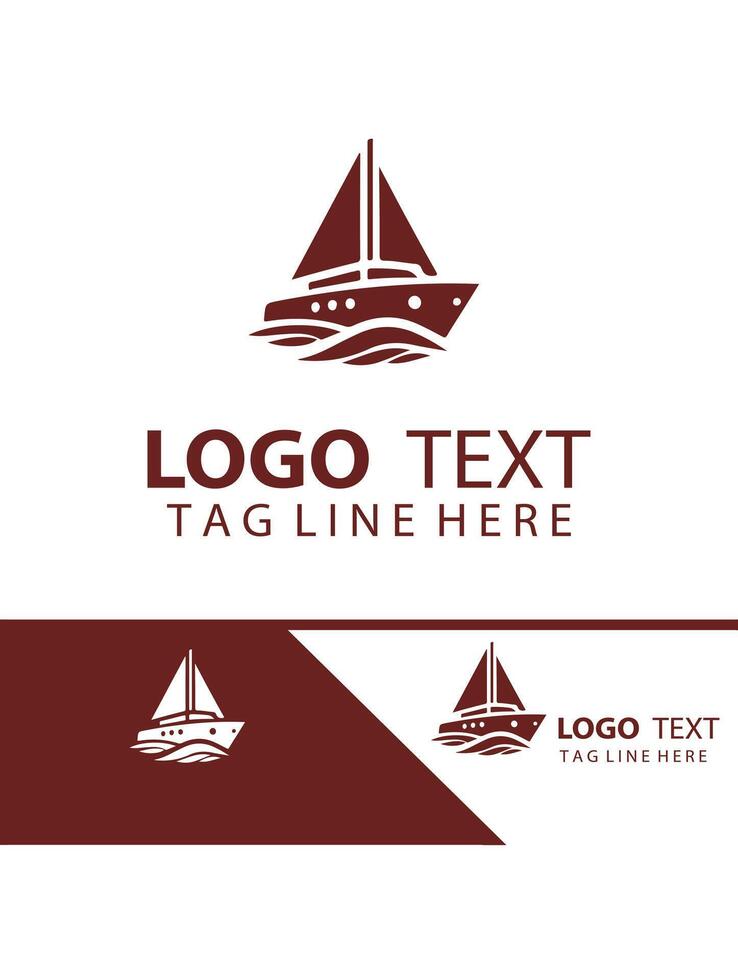 Nautical Bliss Yatch Logo Design vector