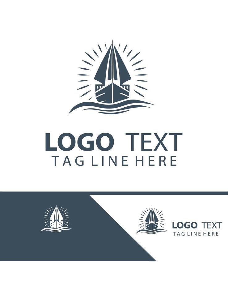 Seawind Luxe Yatch Logo Design vector