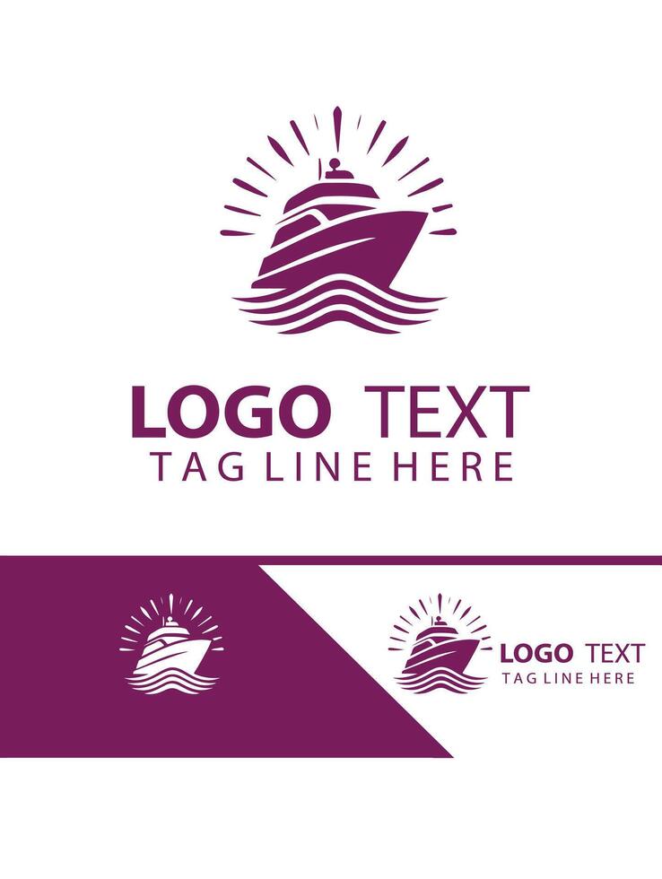 Seawind Luxe Yatch Logo Design vector