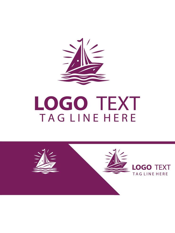 Seawind Luxe Yatch Logo Design vector