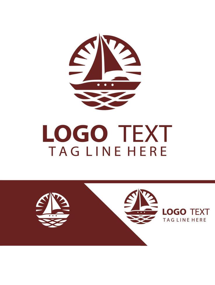 Silver Wave Yatch Logo Design vector