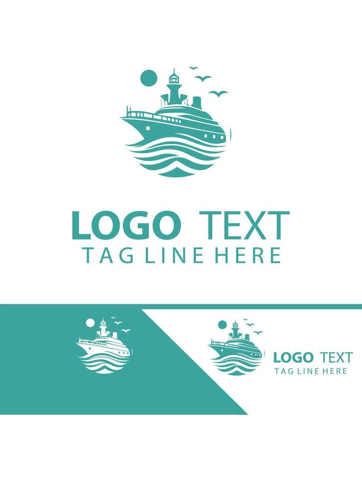 Horizon Bliss Yatch Logo Design vector