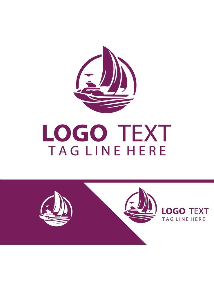 Majestic Voyage Yatch Logo Design vector
