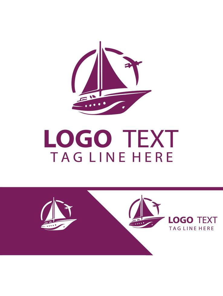 Sea Breeze Ventures Yatch Logo Design vector