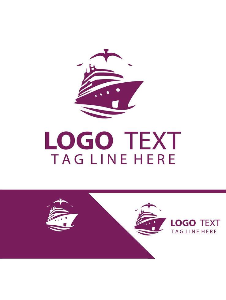 Prestige Wave Yatch Logo Design vector