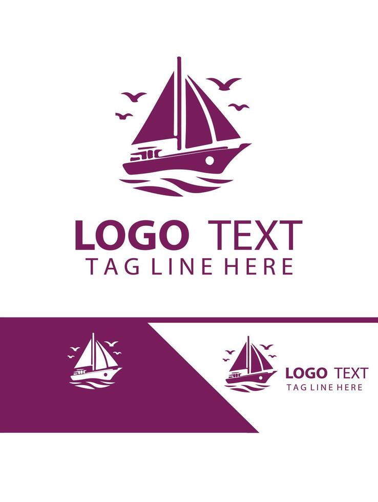Prestige Wave Yatch Logo Design vector