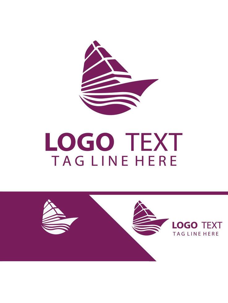 Seaview Luxuries Yatch Logo Design vector