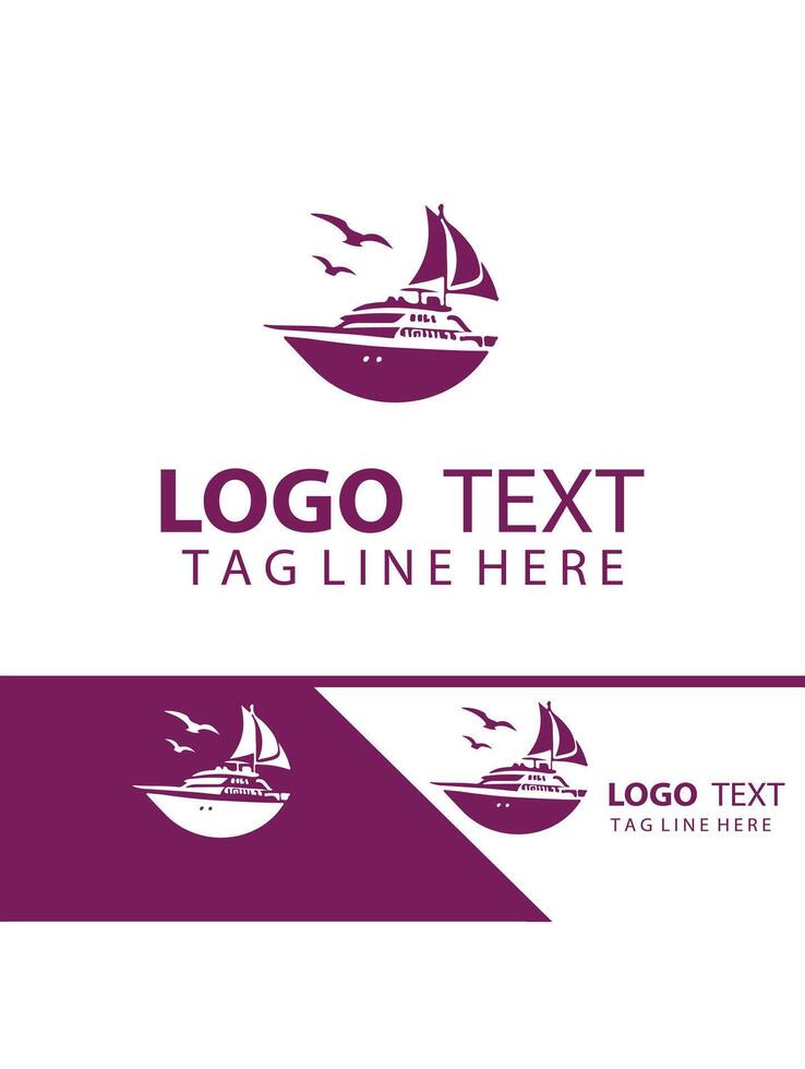 Emerald Wave Yatch Logo Design vector