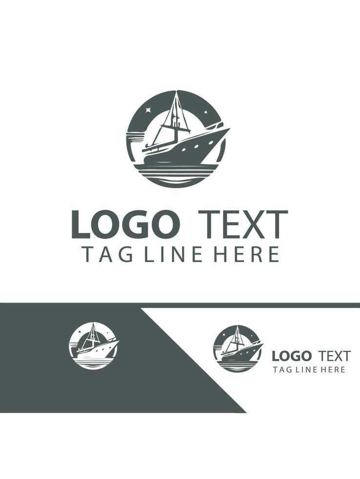 SeaVenture Yatch Logo Design vector