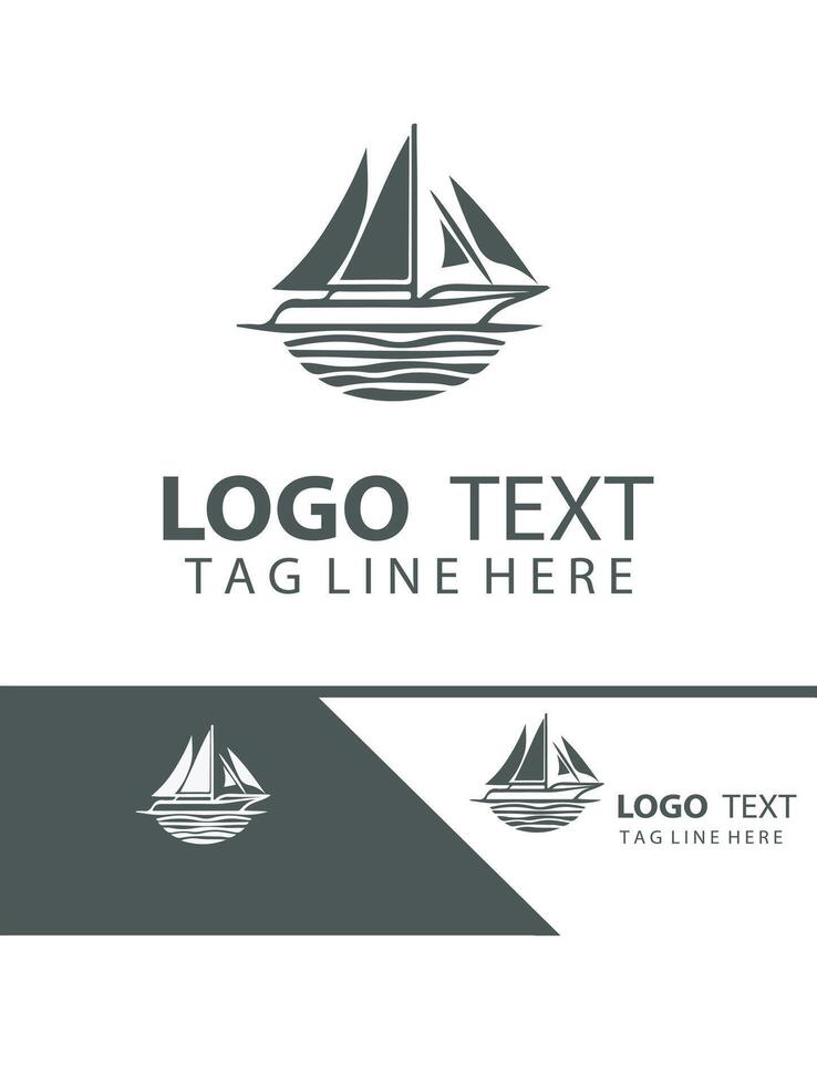 Ocean Essence Yatch Logo Design vector
