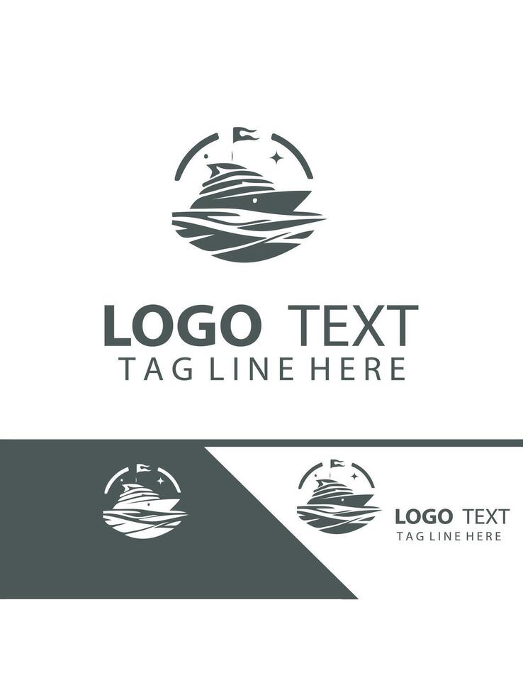 Golden Crest Yatch Logo Design vector