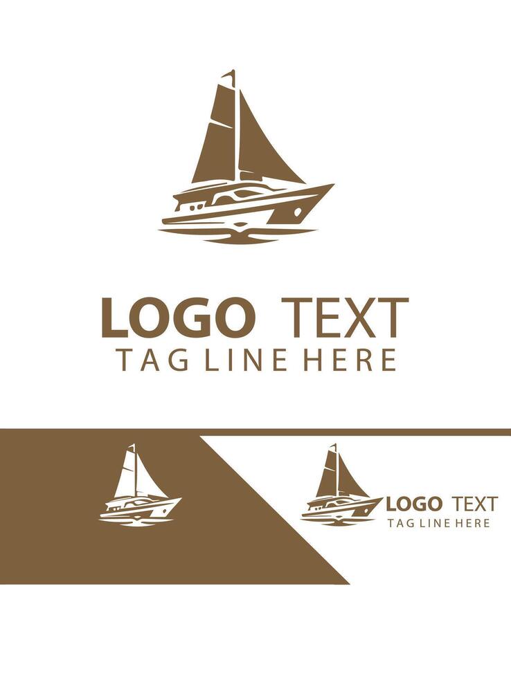 Crystal Wave Yatch Logo Design vector