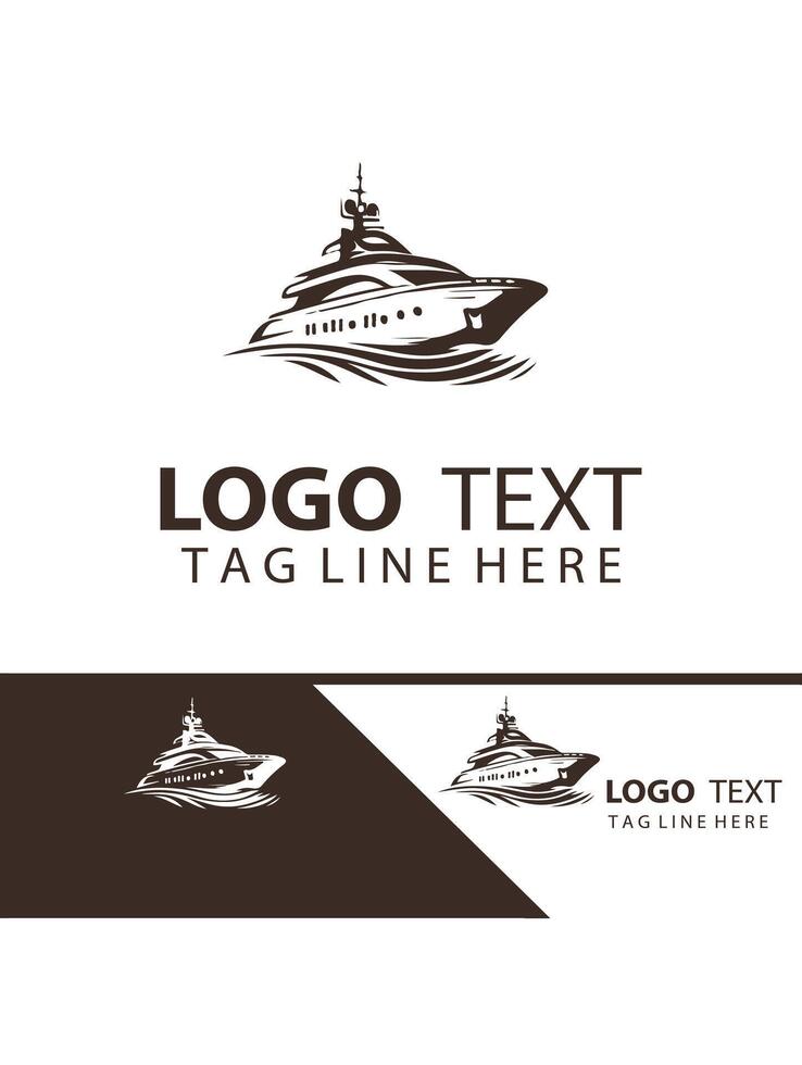 Coastal Majesty Yatch Logo Design vector