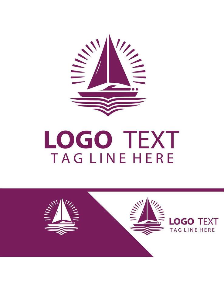 Wave Rider Yatchs Logo Design vector