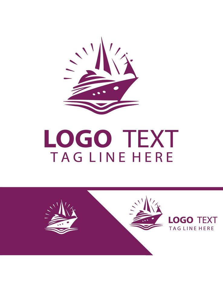 Nautical Dreams Yatch Logo Design vector