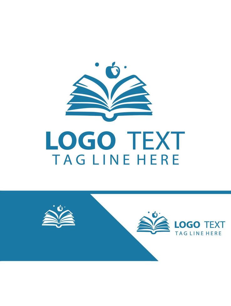 The Book Realm open Book Logo vector