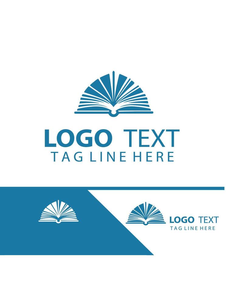 Book Bound open Book Logo vector