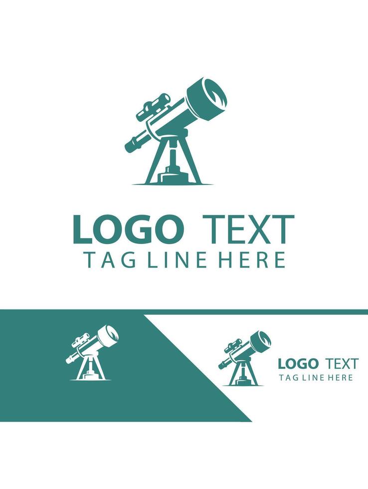 Space Focus Telescope Logo vector