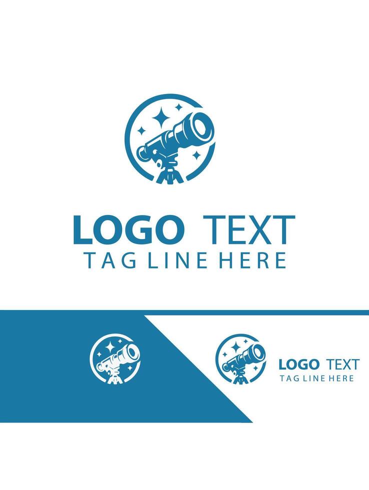 Space Focus Telescope Logo vector