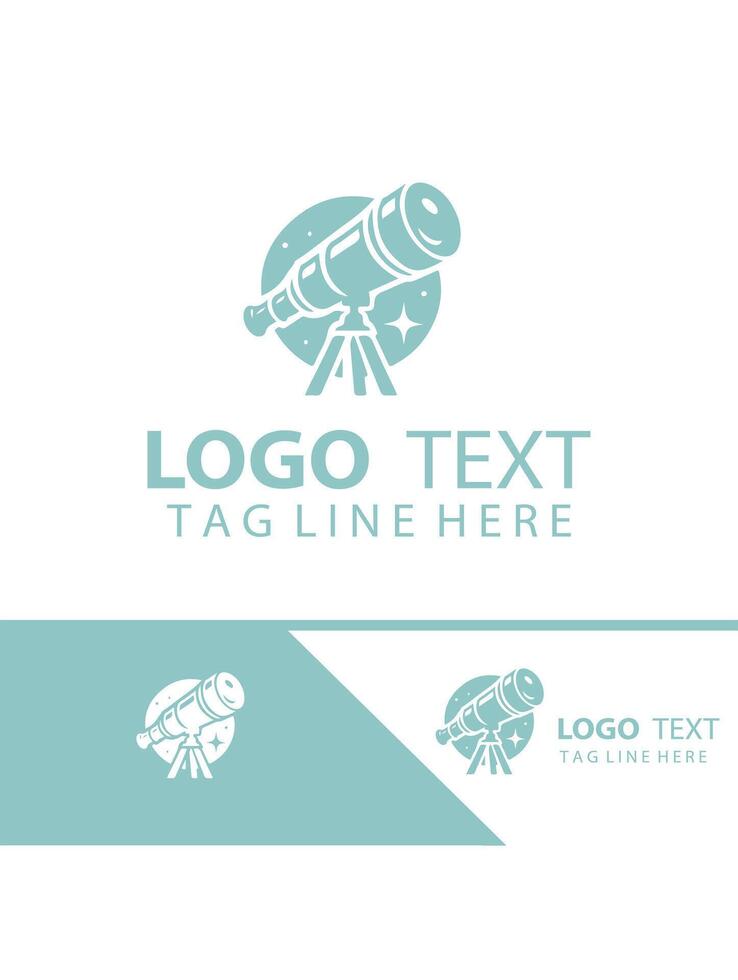 Sky Line Optics Telescope Logo vector