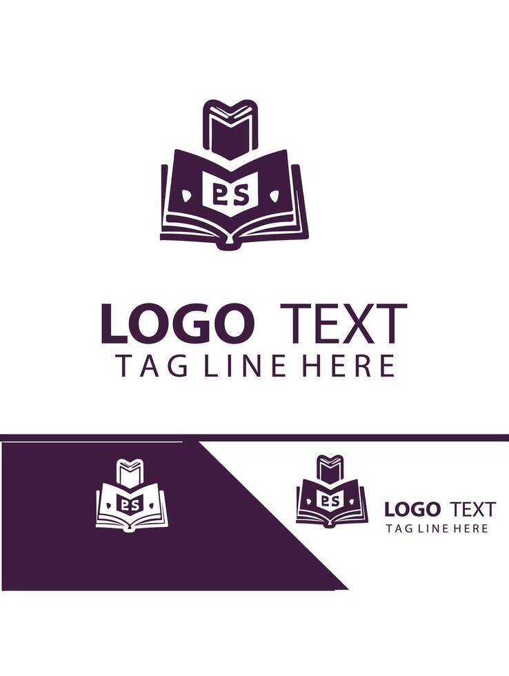 The Book Bridge open book logo vector