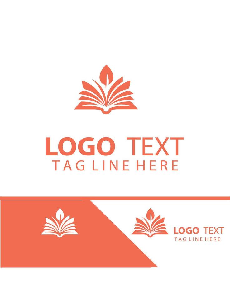 The Open Reader open book logo vector